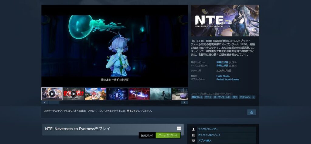 NTE Steam版